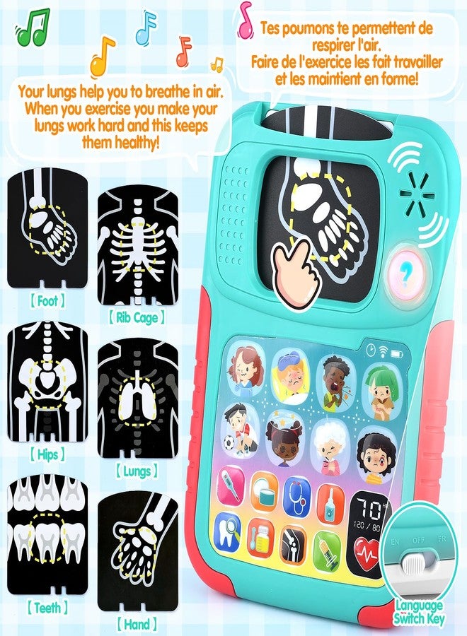 PLAY Doctor Kit for Kids with Learning Tablet, Doctors Play Set with Kids Tablet, Real Stethoscope, Various Medical Toys, Pretend Play Toys for Toddlers 3-5, Halloween Christmas Birthday Gifts - Image 3